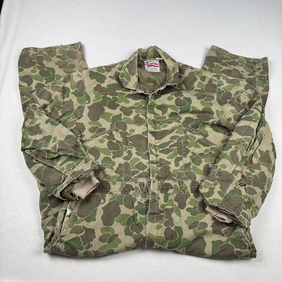 Vintage Walls Blizzard Pruf Coveralls Sz XL Duck Camo Insulated Hunting Outdoors - Picture 1 of 16